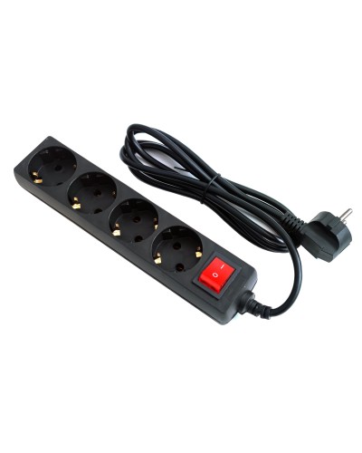 SP4B-218. Сетевой фильтр 4 розетки, 1,8м черный. 5bites в Ельце