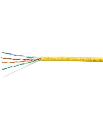 UTP-4P-Cat.5e-SOLID-YL (7251c). Кабель «витая пара» (LAN) для структурированных систем связи. CABEUS в Ельце
