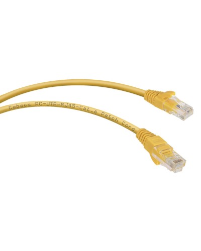 PC-UTP-RJ45-Cat.6-5m-YL (8709c), желтый. Патч-корд медный. CABEUS в Ельце