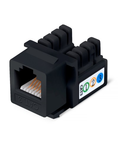 KJ-RJ12-90-BK (9481c): Вставка Keystone Jack в Ельце
