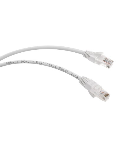 PC-UTP-RJ45-Cat.6-1m-WH (8670c), белый. Патч-корд медный. CABEUS в Ельце