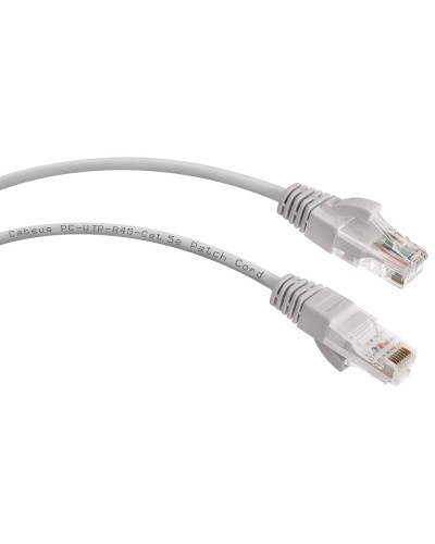 PC-UTP-RJ45-Cat.5e-0.15m-LSZH (9387c), серый. Патч-корд медный. CABEUS в Ельце