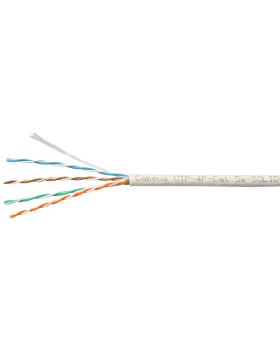 UTP-4P-Cat.5e-SOLID-LSLTx-GY-100 (10945c-5). Кабель «витая пара» (LAN) для структурированных систем связи. CABEUS в Ельце