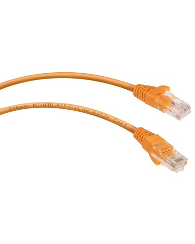PC-UTP-RJ45-Cat.5e-2m-OR-LSZH (9523c), оранжевый. Патч-корд медный. CABEUS в Ельце