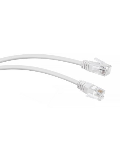 PC-TEL-RJ12-1m (7887c), белый. Патч-корд медный. CABEUS в Ельце