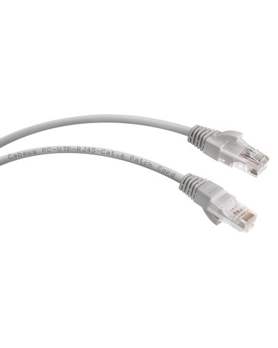 PC-UTP-RJ45-Cat.6-1m (7267c), серый. Патч-корд медный. CABEUS в Ельце