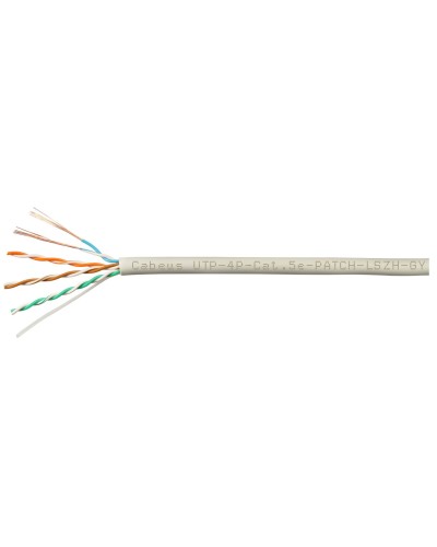 UTP-4P-Cat.5e-SOLID-LSZH-GY-100 (9776c-5). Кабель «витая пара» (LAN) для структурированных систем связи. CABEUS в Ельце
