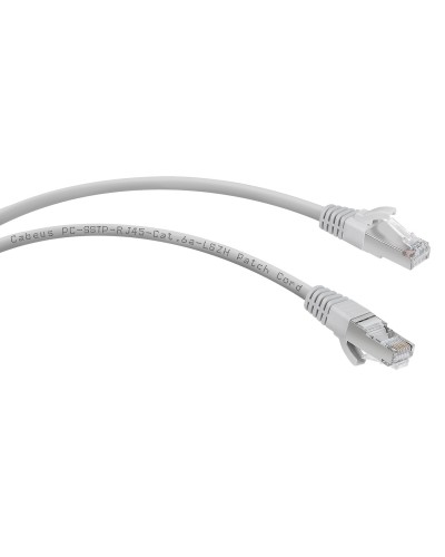 PC-SSTP-RJ45-Cat.6a-1m-LSZH (7901c), серый. Патч-корд медный. CABEUS в Ельце