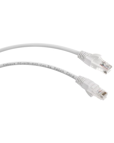PC-UTP-RJ45-Cat.5e-2m-WH (7677c), белый. Патч-корд медный. CABEUS в Ельце