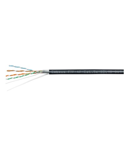 FTP-4P-Cat.5e-SOLID-OUT-PE-UV (11792c). Кабель «витая пара» (LAN) для структурированных систем связи. CABEUS в Ельце