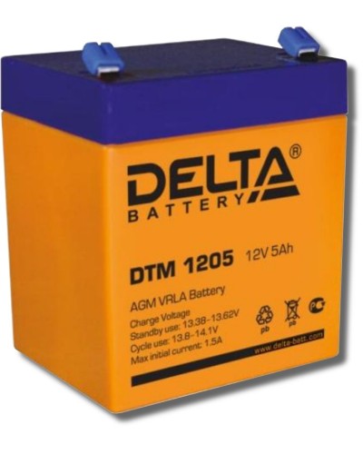 Delta DTM 1205. Аккумулятор герметичный свинцово-кислотный. Delta в Ельце