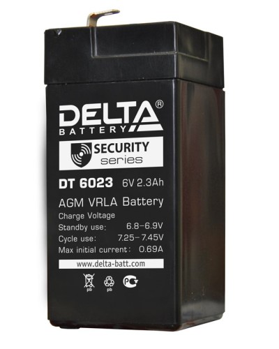 Delta DT 6023 (75мм). Аккумулятор герметичный свинцово-кислотный. Delta в Ельце