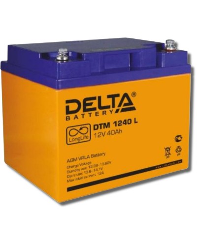 Delta DTM 1240 L. Аккумулятор герметичный свинцово-кислотный. Delta в Ельце