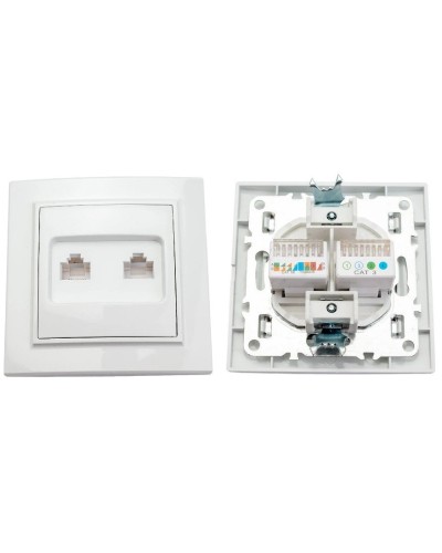 Минск Розетка RJ-45+Phone СП (ERK00-135-10). Розетка RJ-45+Phone СП. EKF в Ельце