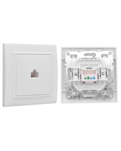 Минск Розетка RJ-45 1-местная СП (ERK01-035-10). Розетка RJ-45 1-местная СП. EKF в Ельце