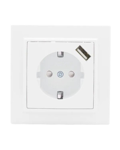 Минск Розетка 1-местная СП с/з 16А (ERR16-028-100-USB). Розетка 1-местная СП с/з 16А. EKF в Ельце