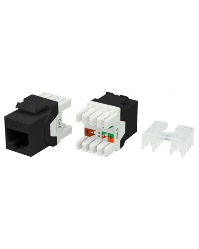 KJ8-8P8C-C6-180-BK. Вставка Keystone Jack RJ-45. Hyperline в Ельце