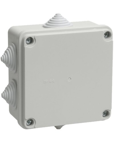 Коробка распаячная КМ41234 100х100х50 открытой проводки IP55 6 гермовводов серая (UKO11-100-100-050-K41-55). Коробка распаячная безгалогенная (HF). IEK в Ельце