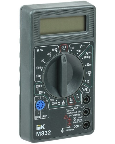 Мультиметр цифровой Universal M832 (TMD-2S-832). Мультиметр цифровой. IEK в Ельце