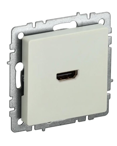 Розетка HDMI РHDMI-0-БрКр бежевый BRITE (BR-H10-K10). Розетка HDMI. IEK в Ельце