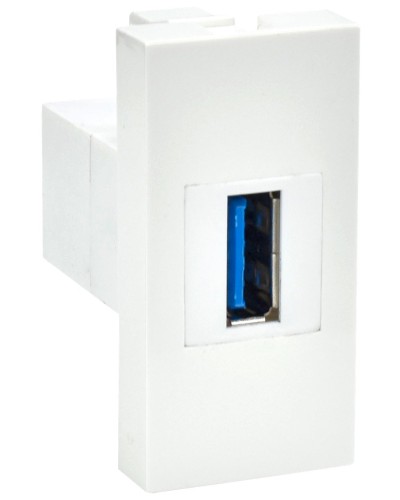 Розетка USB A 3.0 PRIMER РКЮ-10-00-П белый IEK (PR-KK40D-RU-0-1-A3-K01). Розетка USB. IEK в Ельце