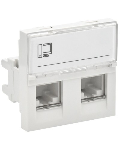 Розетка RJ45 кат.6 PRIMER РКИ-22-00-П-6 белый IEK (PR-KK40D-RI-0-2-2C06U-K01). Розетка RJ-45. IEK в Ельце