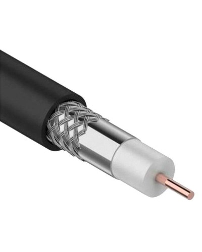 GENERICA RG11 CCS 75Ом FPE PVC черный (CC1-R1F1-119-300-G). Кабель коаксиальный омедненный. IEK в Ельце