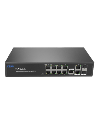 KN-SW802SFP/M2. Коммутатор с питанием по PoE. KENO в Ельце