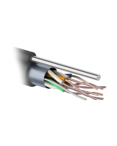 F/UTP 4PR 24AWG CAT5e 305м OUTDOOR+ТРОС*1. PROCONNECT (01-0155). Кабель «витая пара» (LAN) для структурированных систем связи. PROCONNECT в Ельце