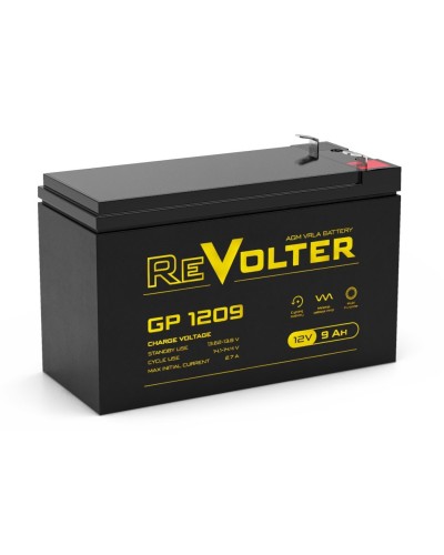 Revolter GP 1209. Аккумулятор автомобильный герметичный свинцово-кислотный. Revolter в Ельце