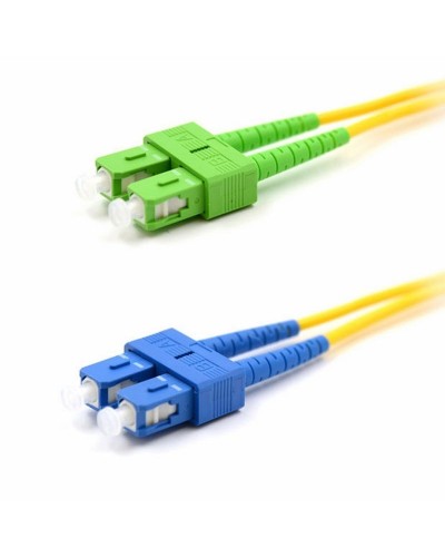 Патч-корд оптический переходной (SM), 9/125 (OS2), SC/APC-SC/UPC, (Duplex), PVC, 2м REXANT (50-2059): Патч-корд оптический в Ельце