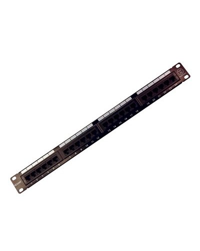 Коммутационная панель, 19", 1U, 24 порта RJ-45, категория 5e, UTP неэкранированная, черная Rexant (04-0021): Патч-панель 19" в Ельце