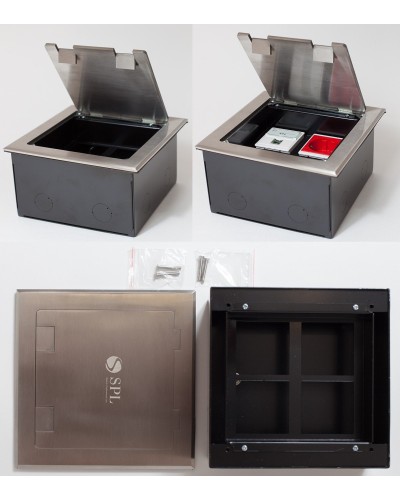 Люк на 4 поста (45х45), из нержавеющей стали, с коробкой, IP40 (300014). Люк. SPL в Ельце