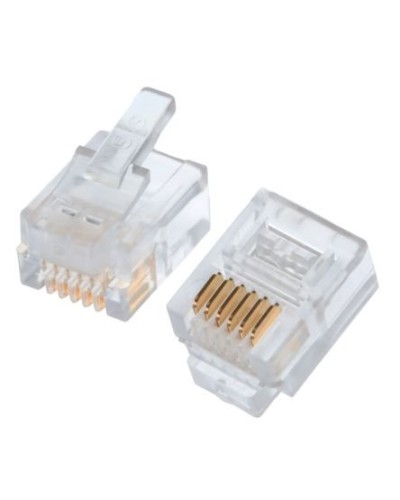 Коннекторы 6P6C (RJ-11) (100шт) (10-0228). Телефонный разъем 6P6C (RJ-11). SUPRLAN в Ельце
