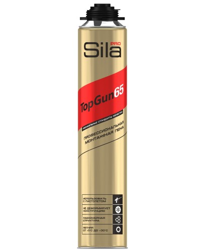 Пена монтажная Sila Pro TopGun 65, 875 мл. Пена монтажная. Sila в Ельце
