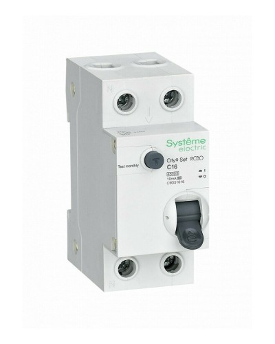 City9 Set 1P+N С 16А 4.5kA 10мА A 230В (C9D51616). Автоматический выключатель дифференциального тока. Systeme Electric в Ельце