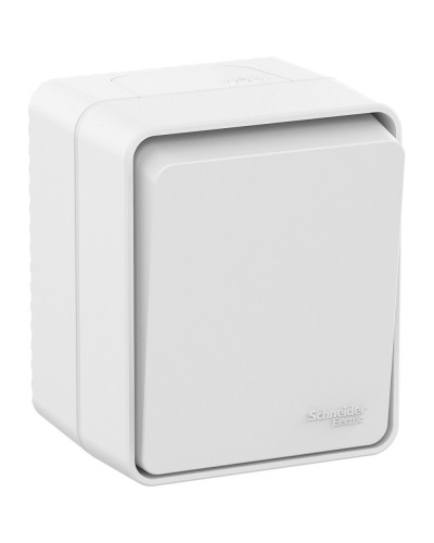 AtlasDesign PROFI54 выключатель 1-клавишный, открытой установки, белый (ATN540111). Выключатель. Systeme Electric в Ельце