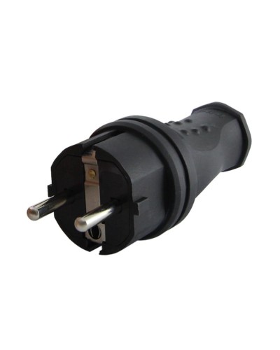 Вилка прямая 2Р+РЕ 16А 250В IP44 (SQ0612-0031). Вилка прямая каучук. TDM ЕLECTRIC в Ельце