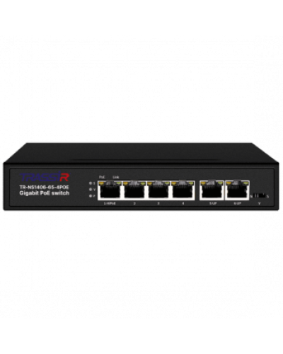TR-NS1406-65-4POE. Коммутатор с PoE. Trassir в Ельце