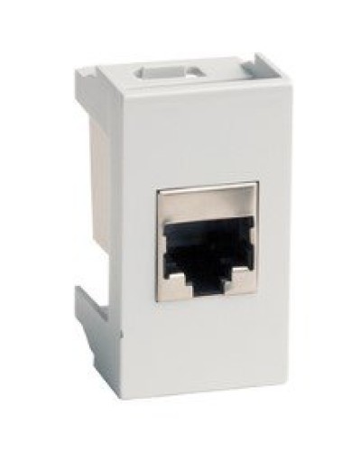 Розетка RJ-45 Viva 1 модуль серая (45138): Розетка компьютерная с одним разъёмом в Ельце