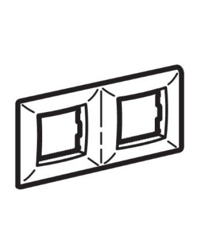 Рамка на 2+2 модуля (двухместная), слоновая кость (75012O): Рамка двухместная, Brava в Ельце