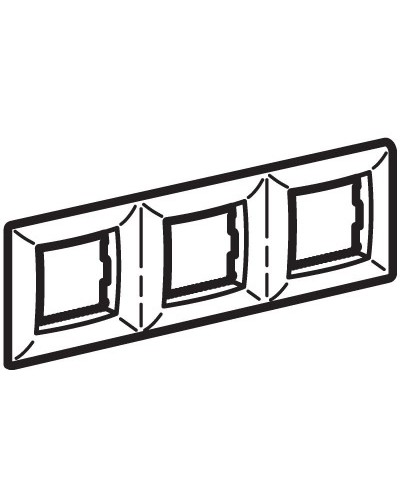 Рамка на 2+2+2 модуля (трехместная), слон. кость (75013O): Рамка трехместная, Brava в Ельце