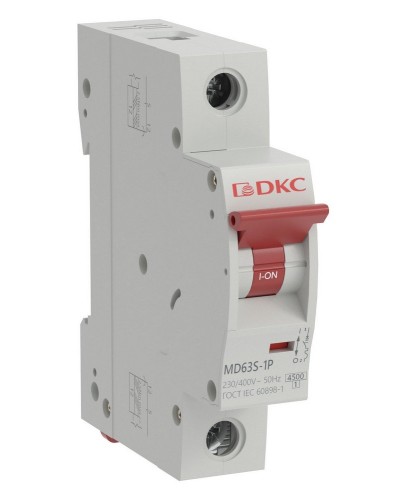 YON max MD63S 1P 25А 4,5кА C (MD63S-1PC25). Автоматический выключатель. ДКС в Ельце