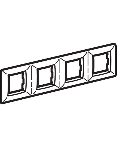 Рамка на 2+2+2+2 модуля (четырехместная), сл. кость (75014O): Рамка четырехместная, Brava в Ельце