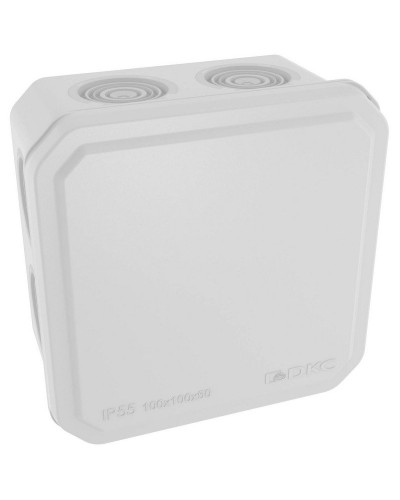 Коробка ответвительная с кабельными вводами IP55, 100х100х50 (53800). Коробка ответвительная. ДКС в Ельце