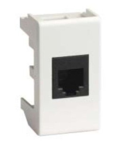Розетка RJ-45 Viva 1 модуль белая (45038): Розетка компьютерная с одним разъёмом в Ельце