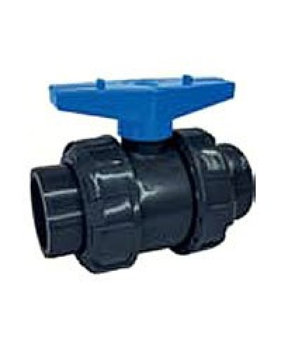 Ecoplast кран шаровый d25 (уплотнение TPV, остальное EPDM) с муфтовым окончанием (49447). Кран шаровый. Экопласт в Ельце