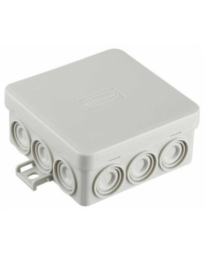 Коробка JBL085 85х85х38, 12 вых., 2P (0,15...4мм²) серая (43455HF-GR). Коробка монтажная, огнестойкая, без галогена. Экопласт в Ельце