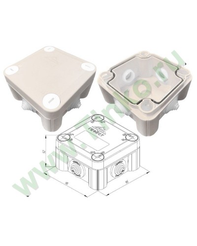 КМ-1010(П)-IP55. Коробка монтажная. Гефест в Ельце