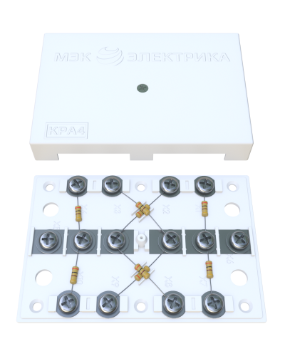 KRA-4 75 Om white (MEC42101). Коробка на 4 абонента. МЭК-Электрика в Ельце